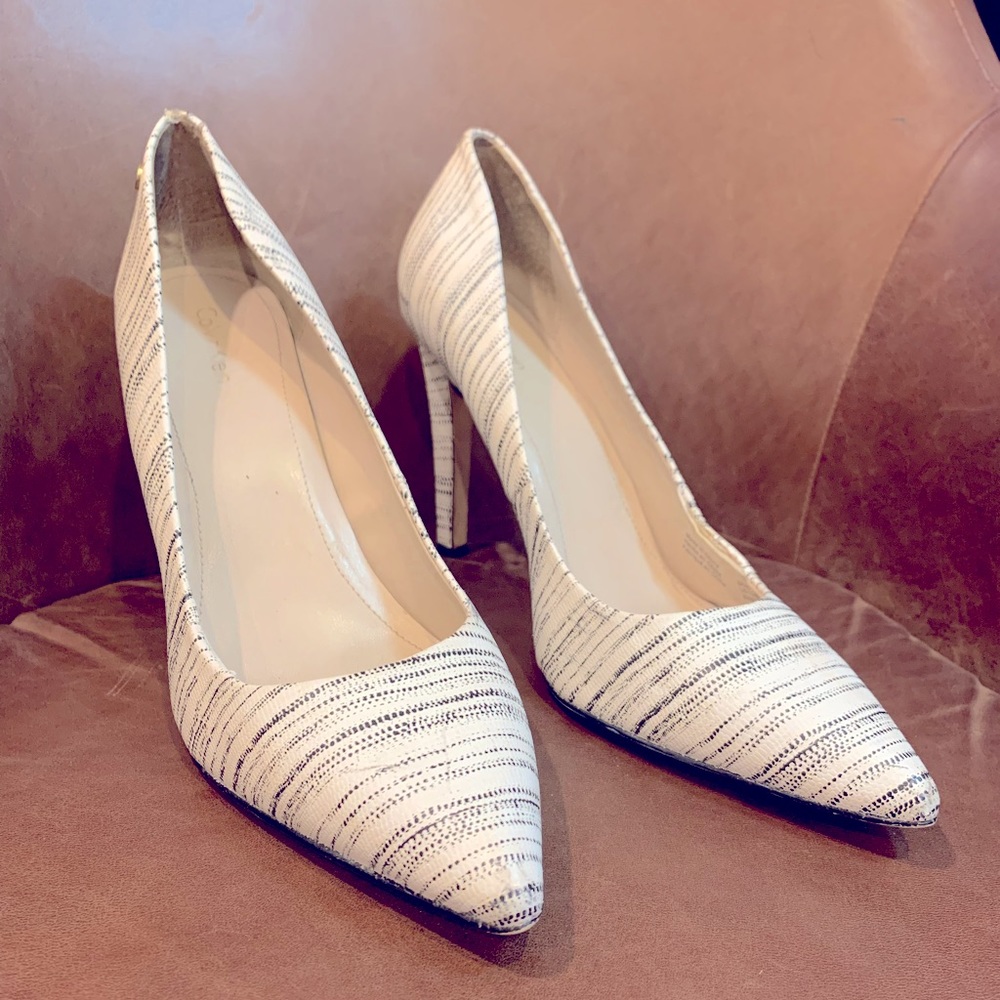 Calvin Klein Brady Pumps in Pin Stripes